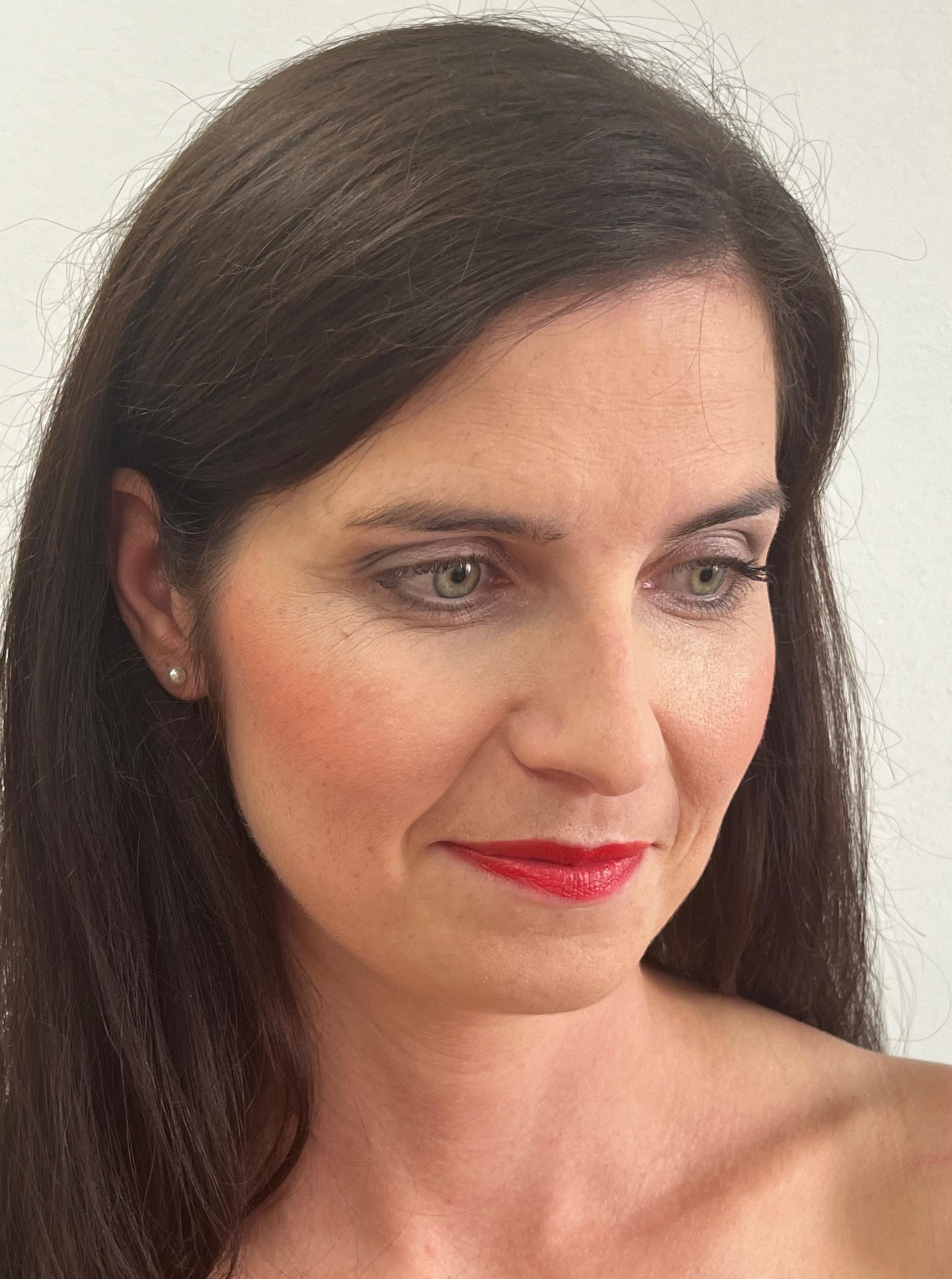 Červené rty – elegantní look